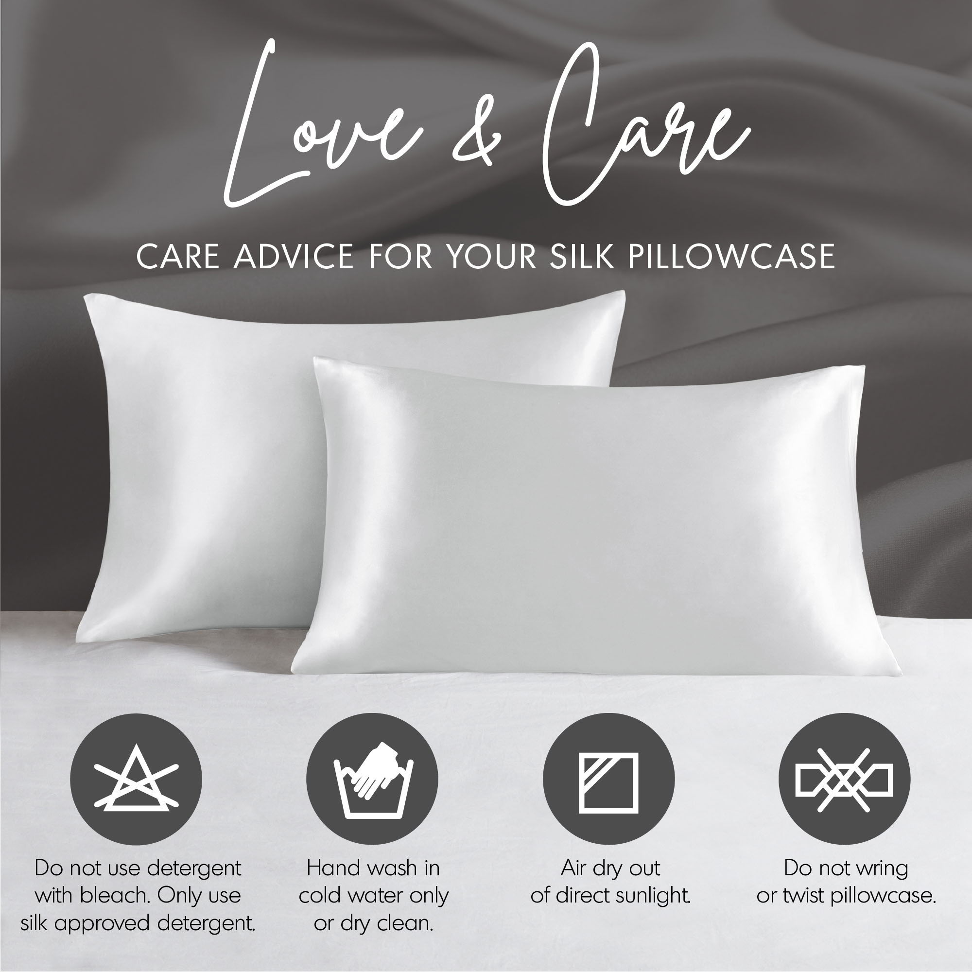 Silk - Queen Single Pillowcase - Pink
