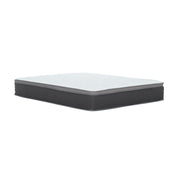 12'' Hybrid Mattress In A Box, Plush Gel Memory Foam Mattress Top With Pocket Coil Base - Gray / White - Queen