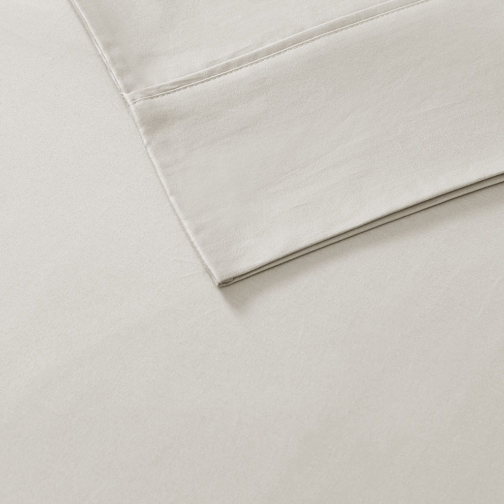 300 Thread Count Organic Cotton - Queen Deep Pocket Sheet Set - Ivory
