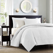 Quebec - Reversible Coverlet Set - White
