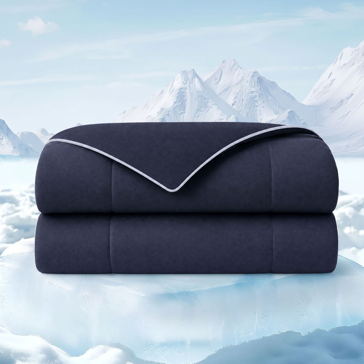 Cooling Lightweight - Full/Queen Down Alternative Comforter - Navy