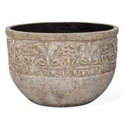 Regalia - Indoor-Outdoor Stone Planter - Brown