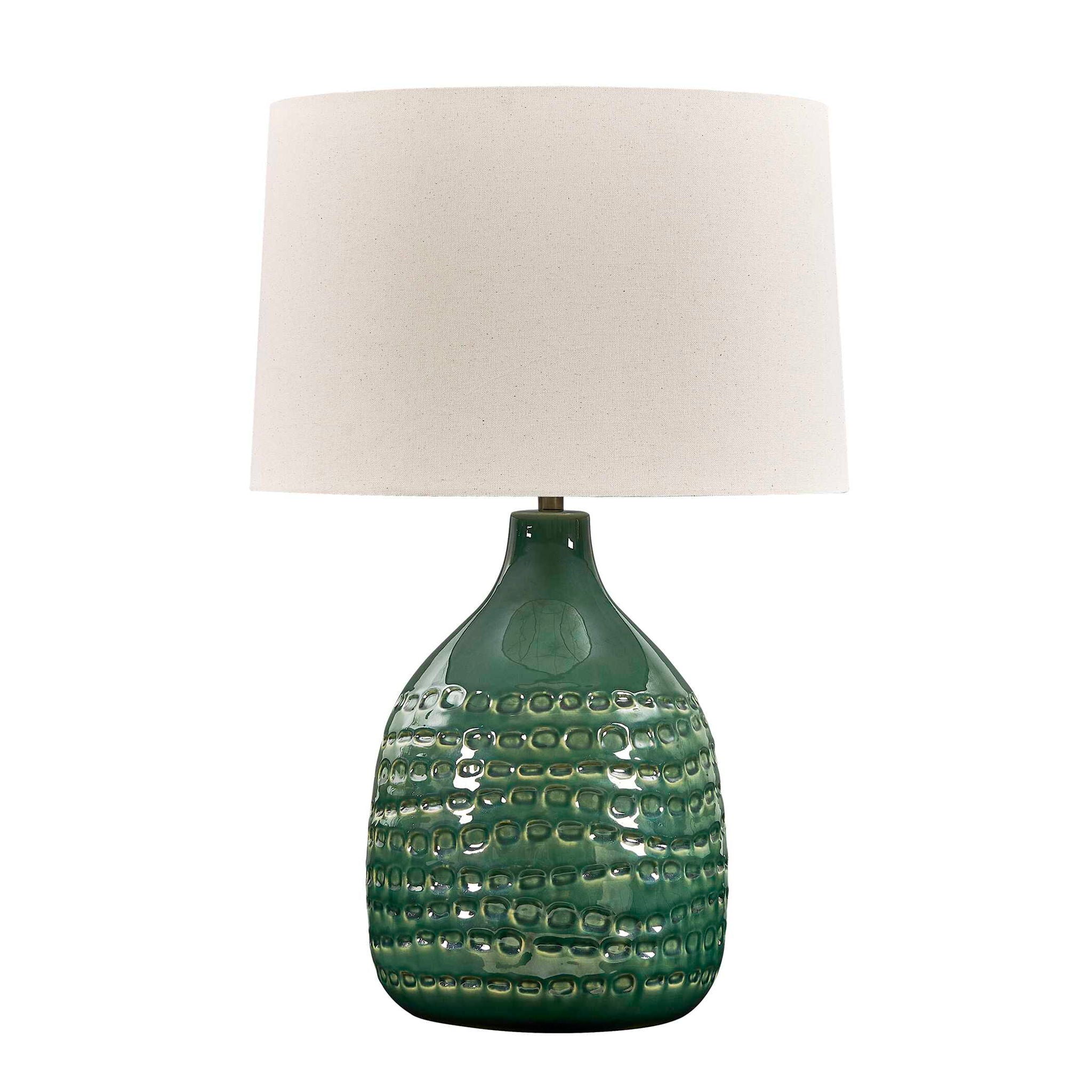 Breya - Glaze Table Lamp - Green