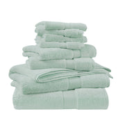 800GSM - 8 Piece Antimicrobial Towel Set - Seafoam