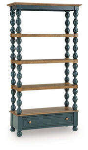 Finnworth - Bookcase - Blue / Brown