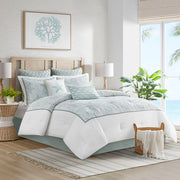 Maya Bay - Queen Comforter Set - White