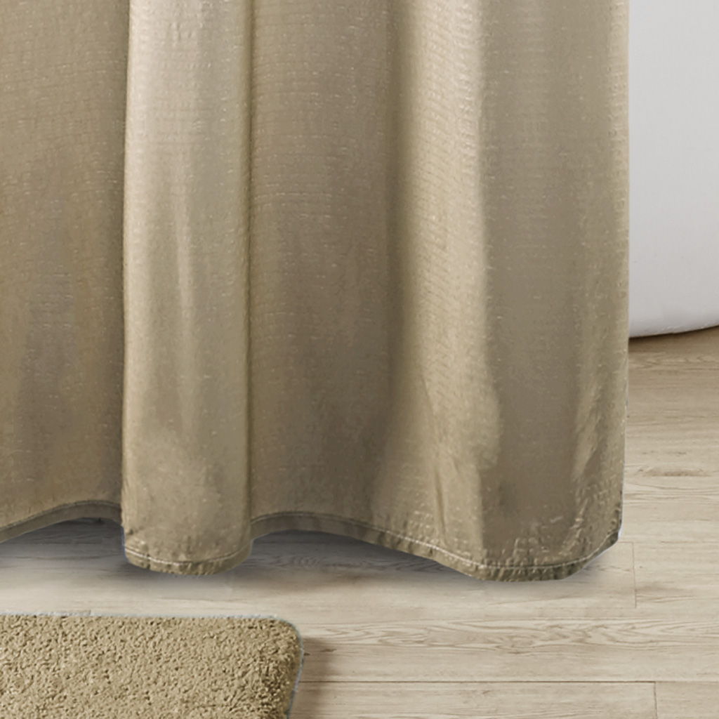Ara - Ombre Printed Shower Curtain - Taupe