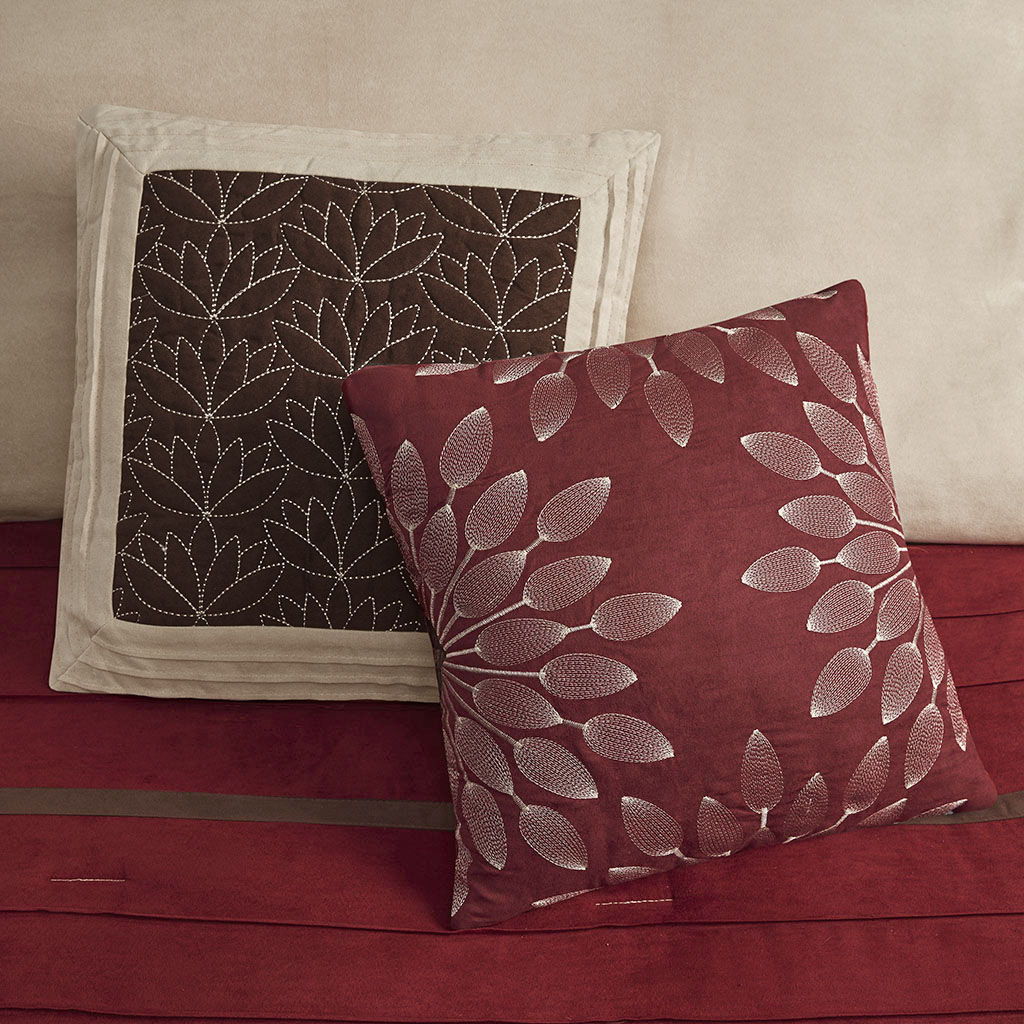 Palmer - California King Piece Comforter (Set of 7) - Red
