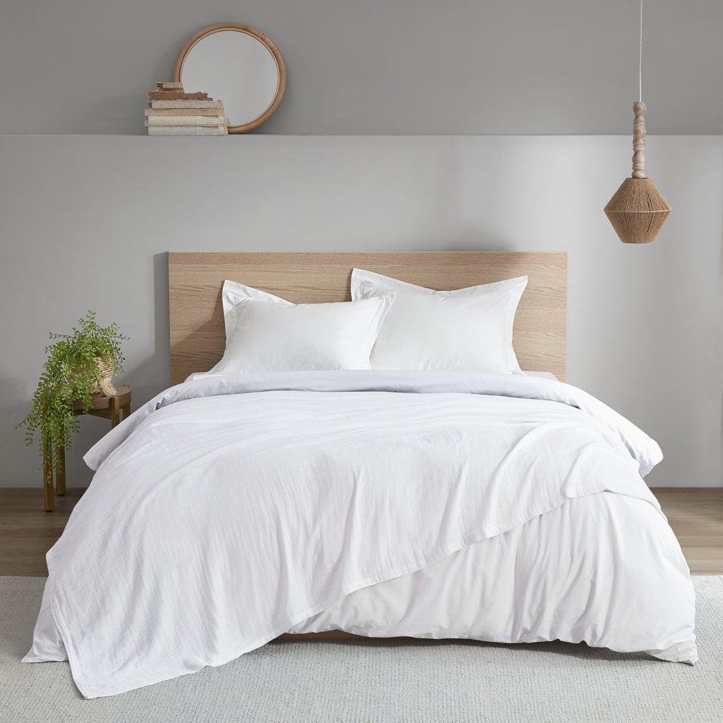 Gauze - Full Lightweight Blanket - White