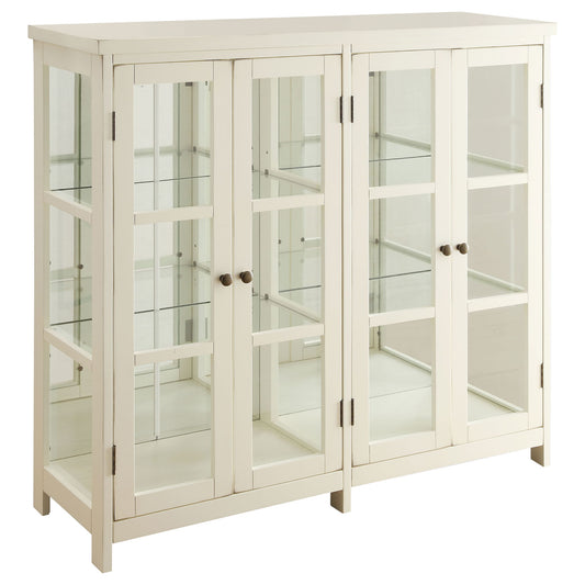 Danica - 4 Accent Storage Display Cabinet - Off White