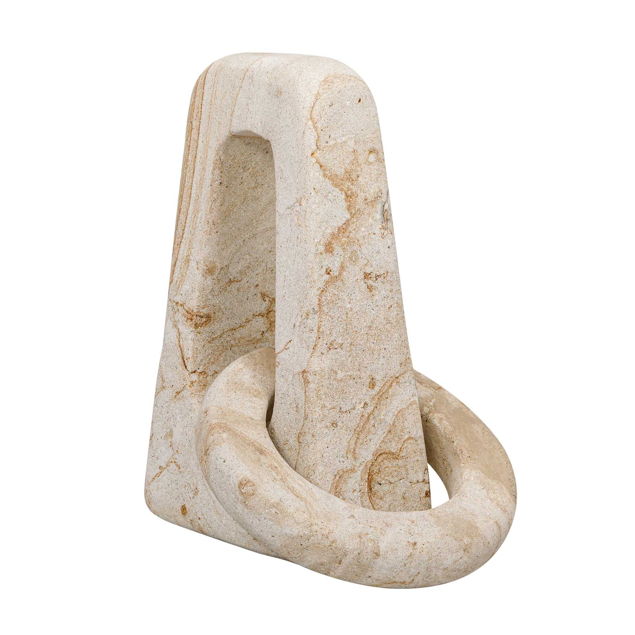 Continuum Stone - Indoor-Outdoor Sculpture - Brown / White