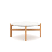 Solstice - Outdoor Coffee Table With Terrazo Top - White