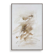 Still Moving - Abstract Painting - Brown / Gray / White