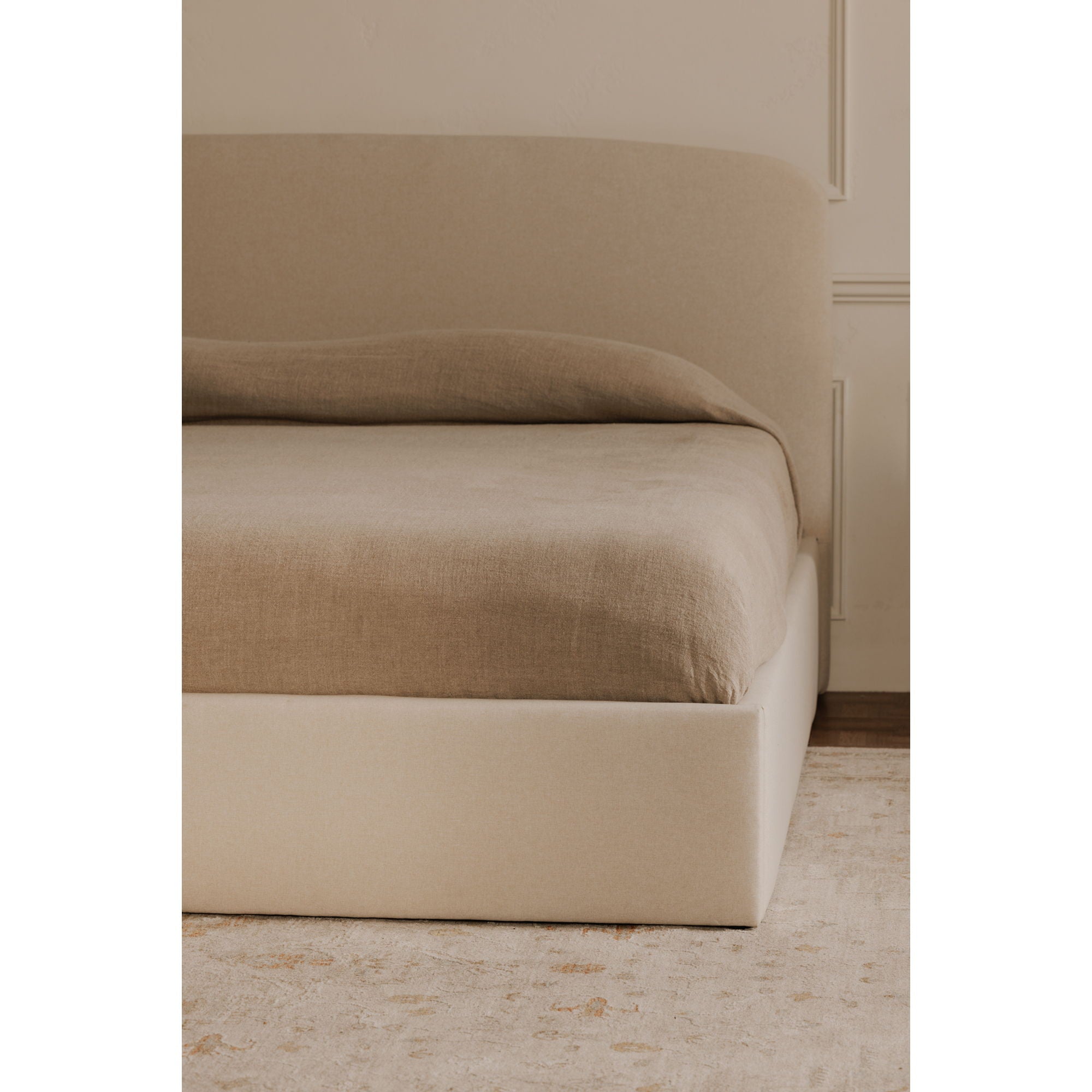 Joan - King Storage Bed - Cream