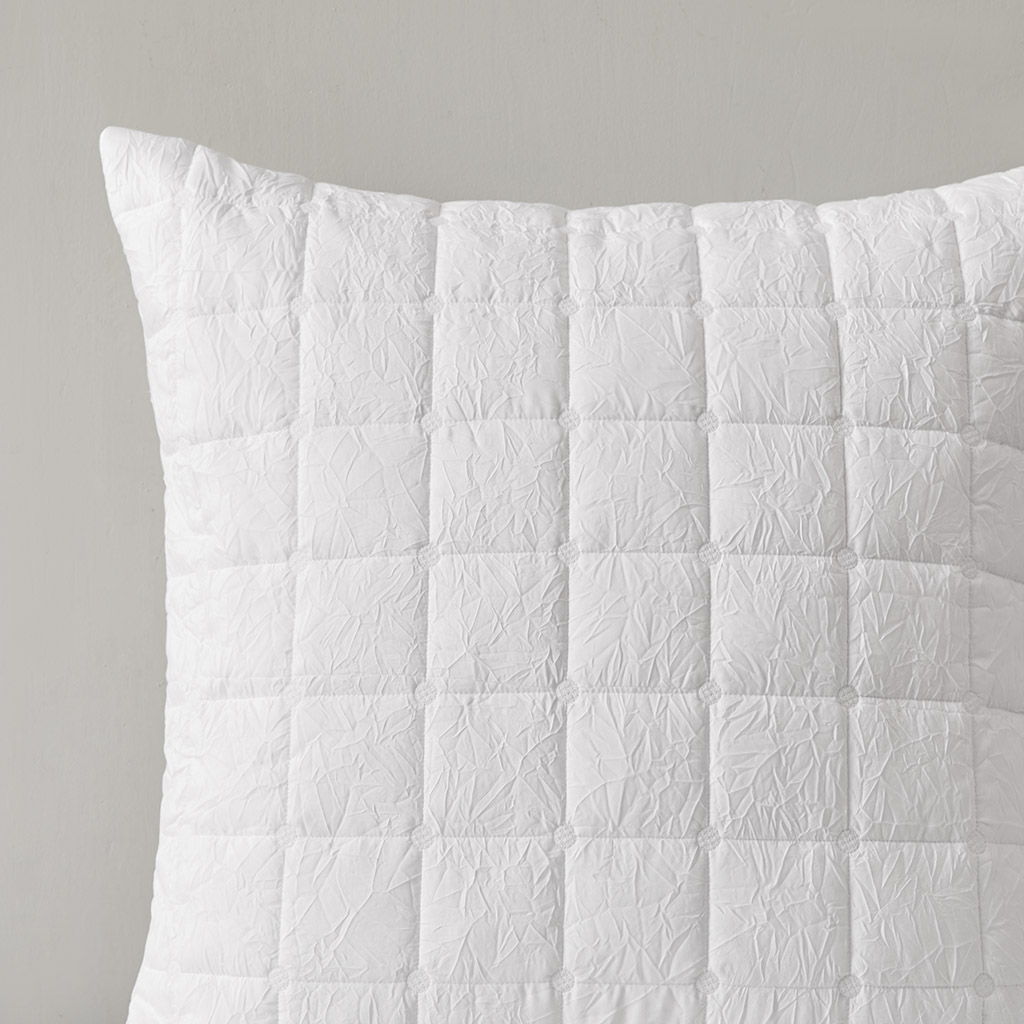 Cocoon - Quilt Top Euro Sham - White