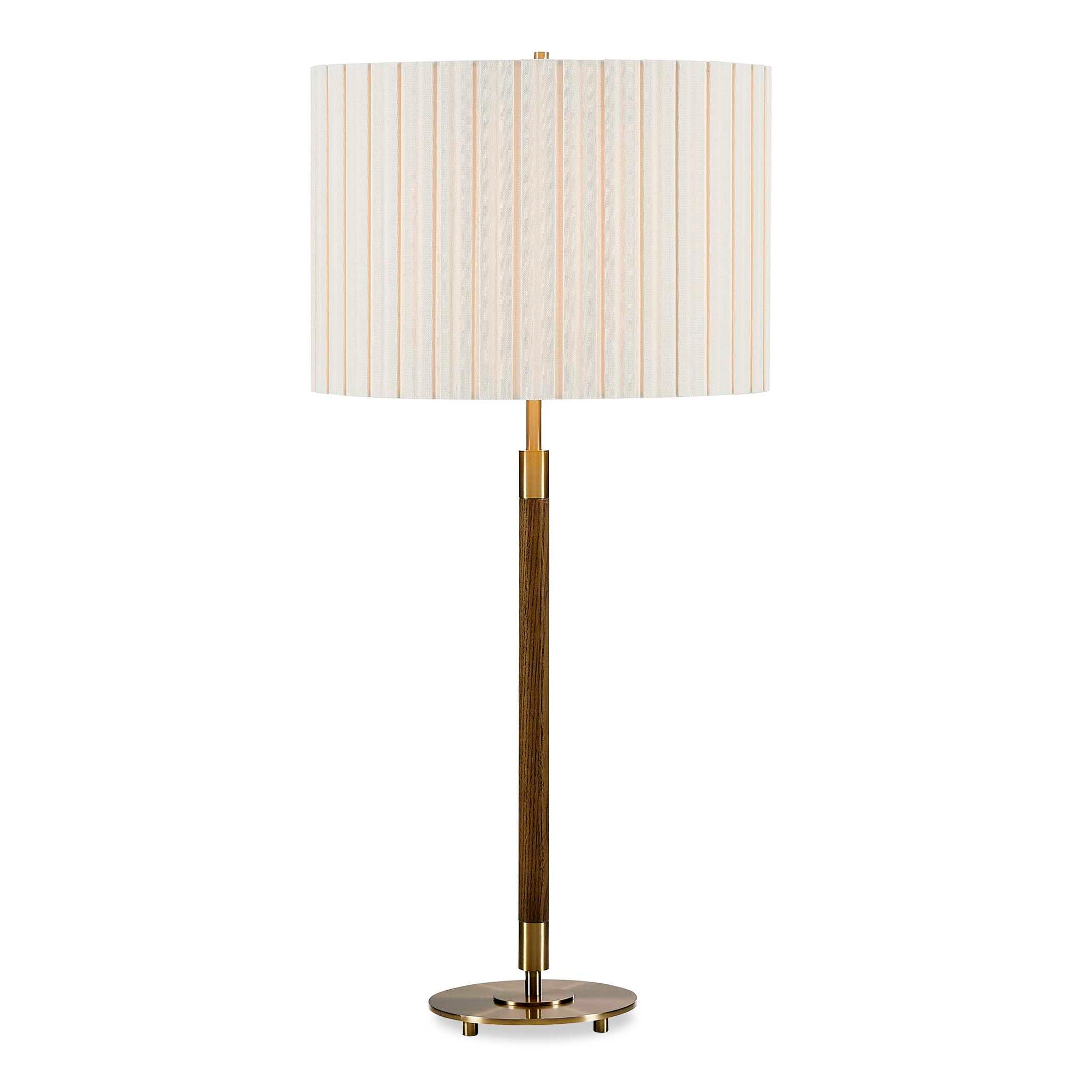 Iliana - Wood Table Lamp - Brass,Gold,Woodtone
