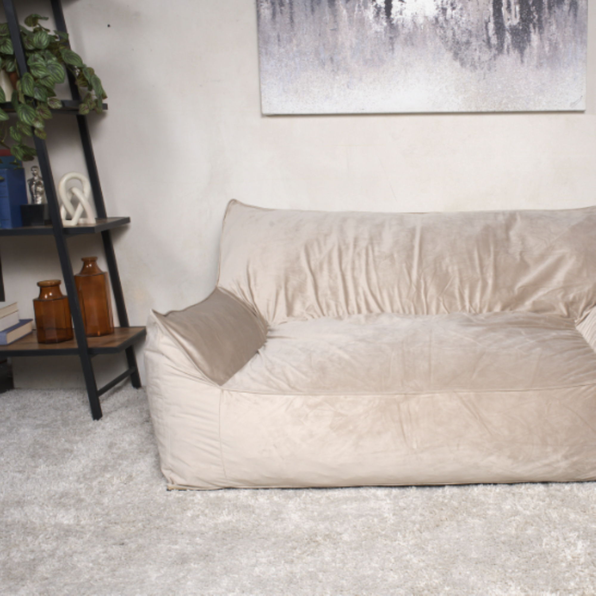 Fila - een Oversized Seater Bean Bag Chair With Armrests
