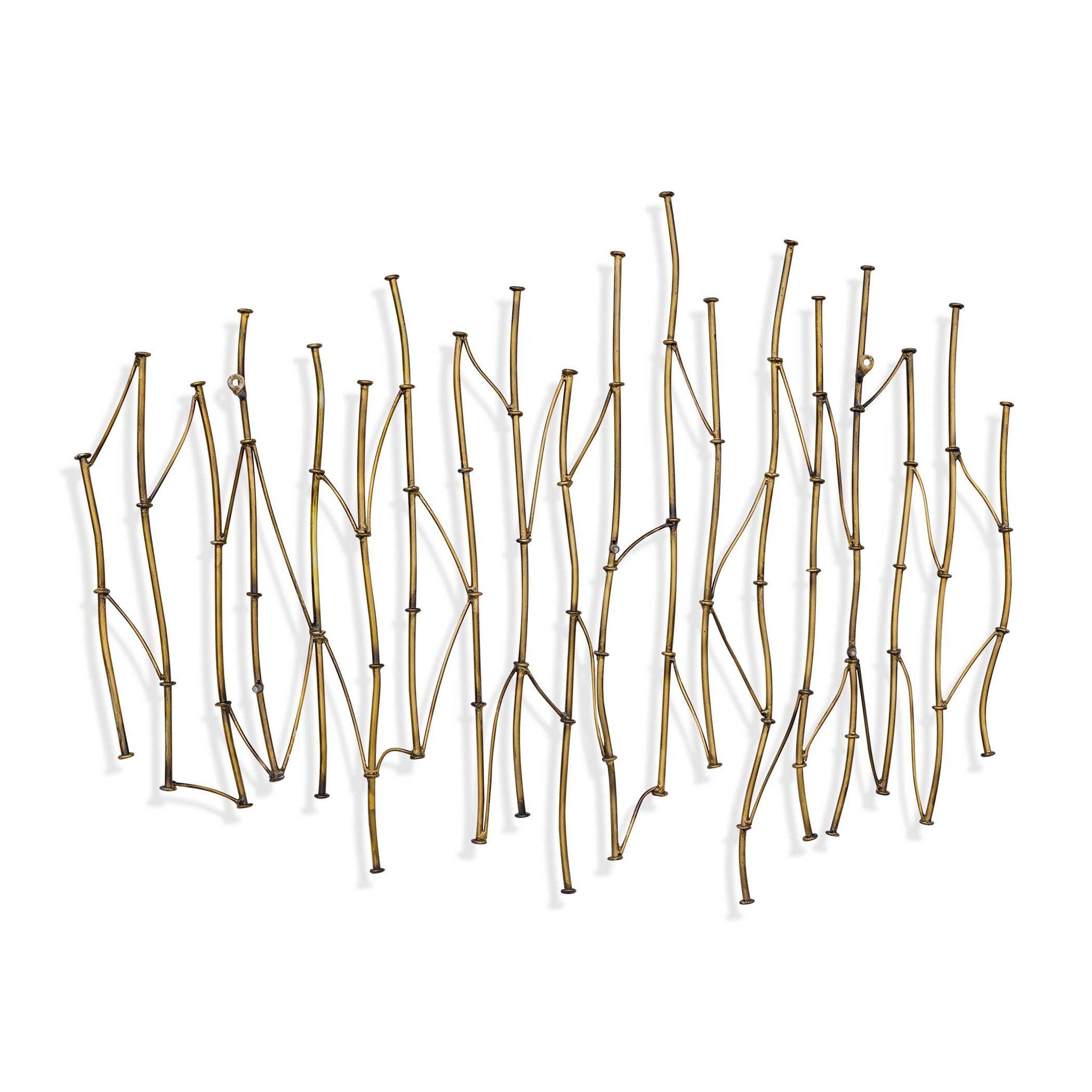 Nature's Rhythm - Metal Wall Decor - Gold