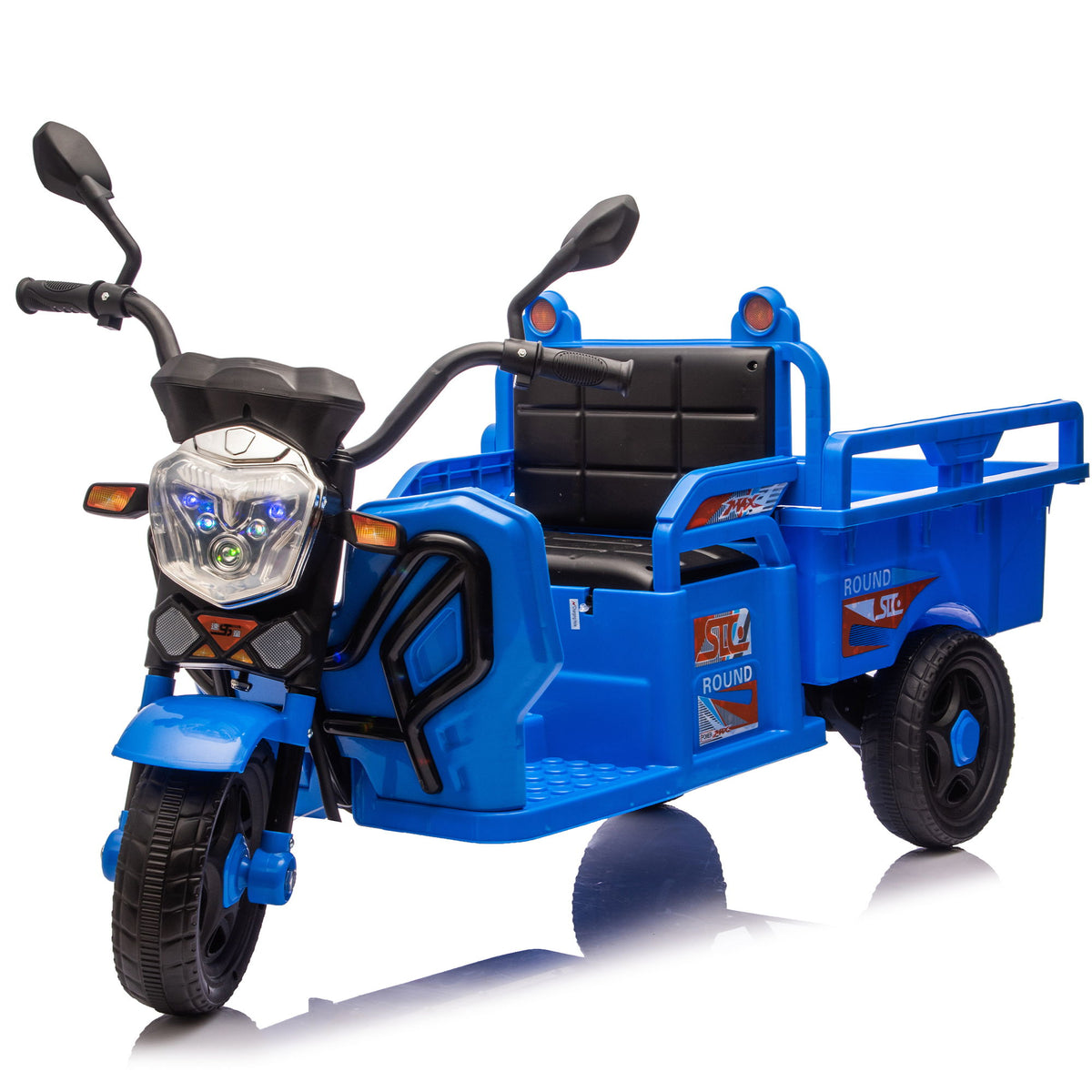 12V Kids Electric 3 Wheel Cargo Truck With LED Lights & Music