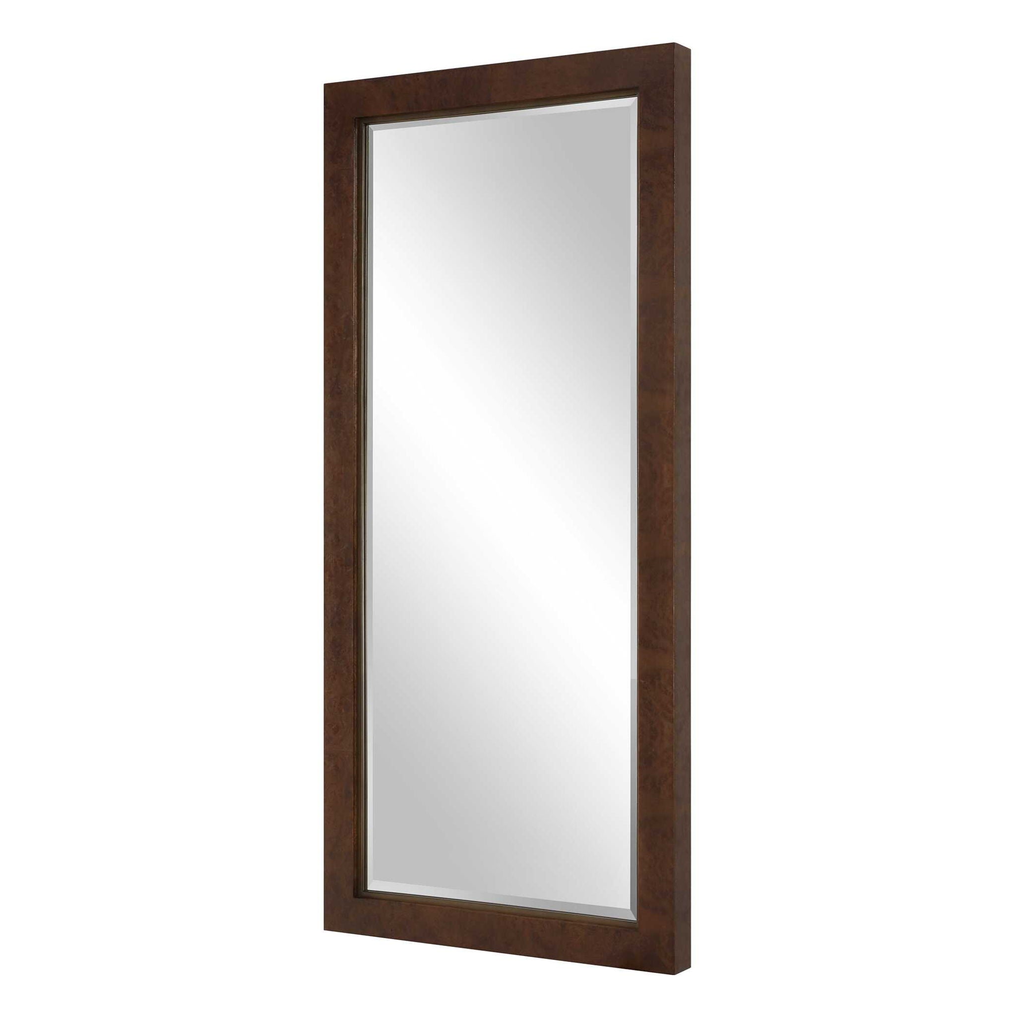 Durant - Tall Wood Mirror - Brown
