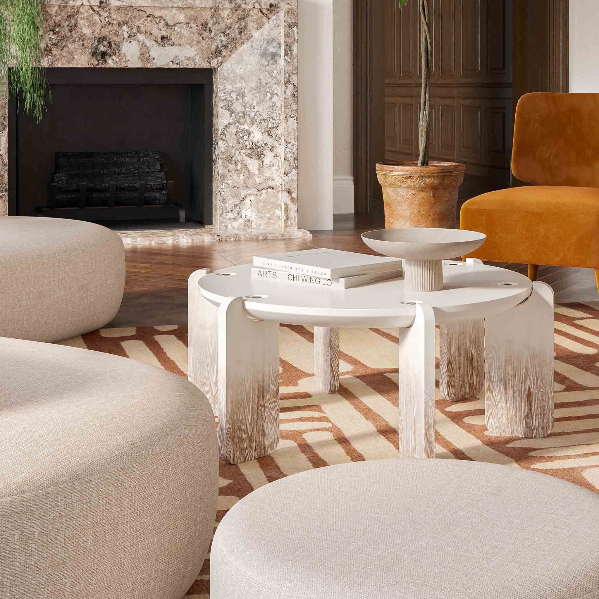 Gloria - Coffee Table - Cream