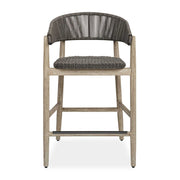 Dermott - Outdoor Counter Stool - Brown / Dark Gray