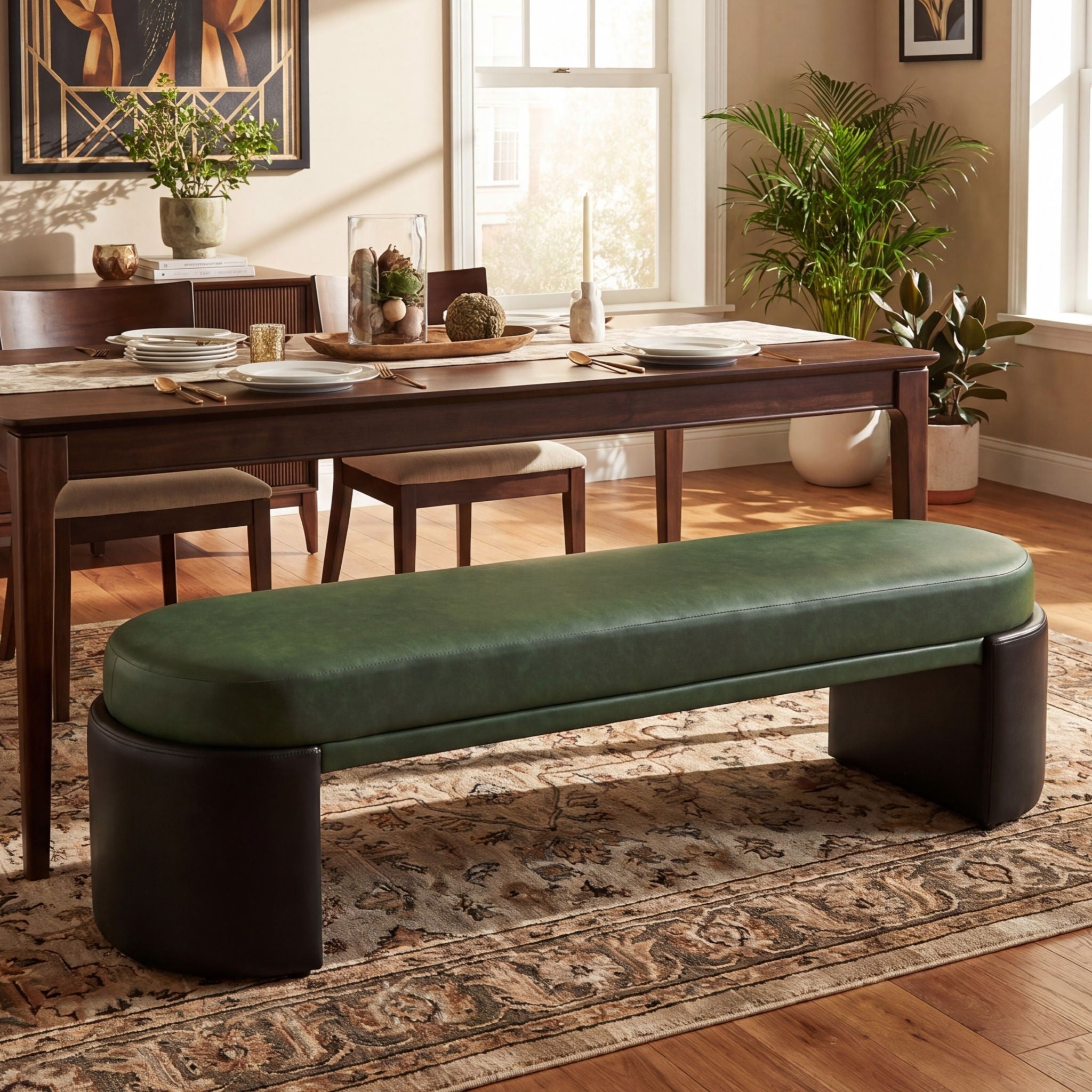Upholstered Indoor Dining Bench