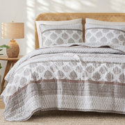 Surya - 3 Piece Full Quilt Set - Clay