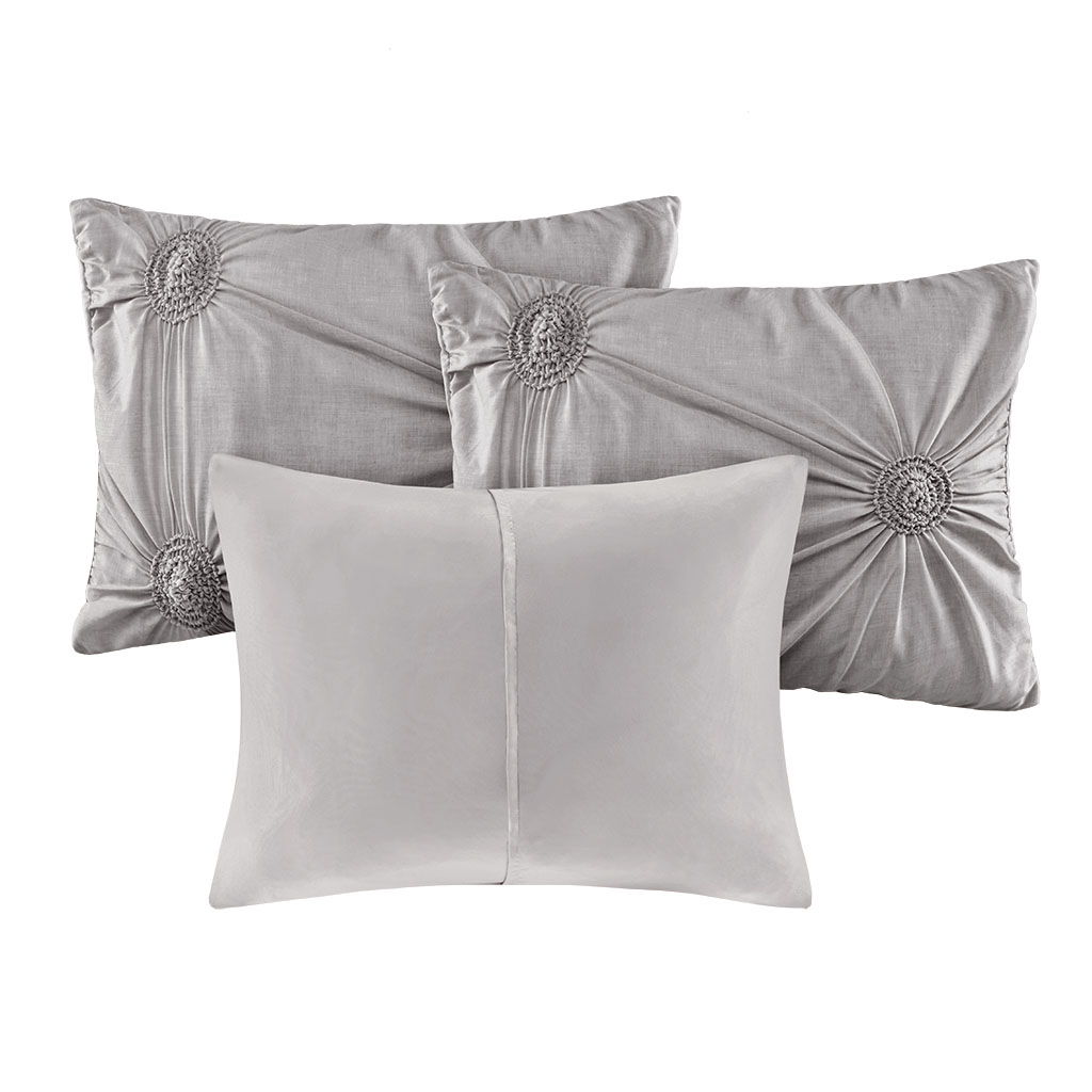 Leila - Reversible Daybed Cover (Set of 6) - Dark Gray