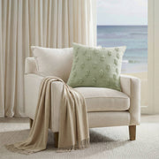 Ave Botanical - Cotton Pillow Cover - Sage