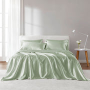 Satin - 6 Piece Queen Luxury Sheet Set - Sage