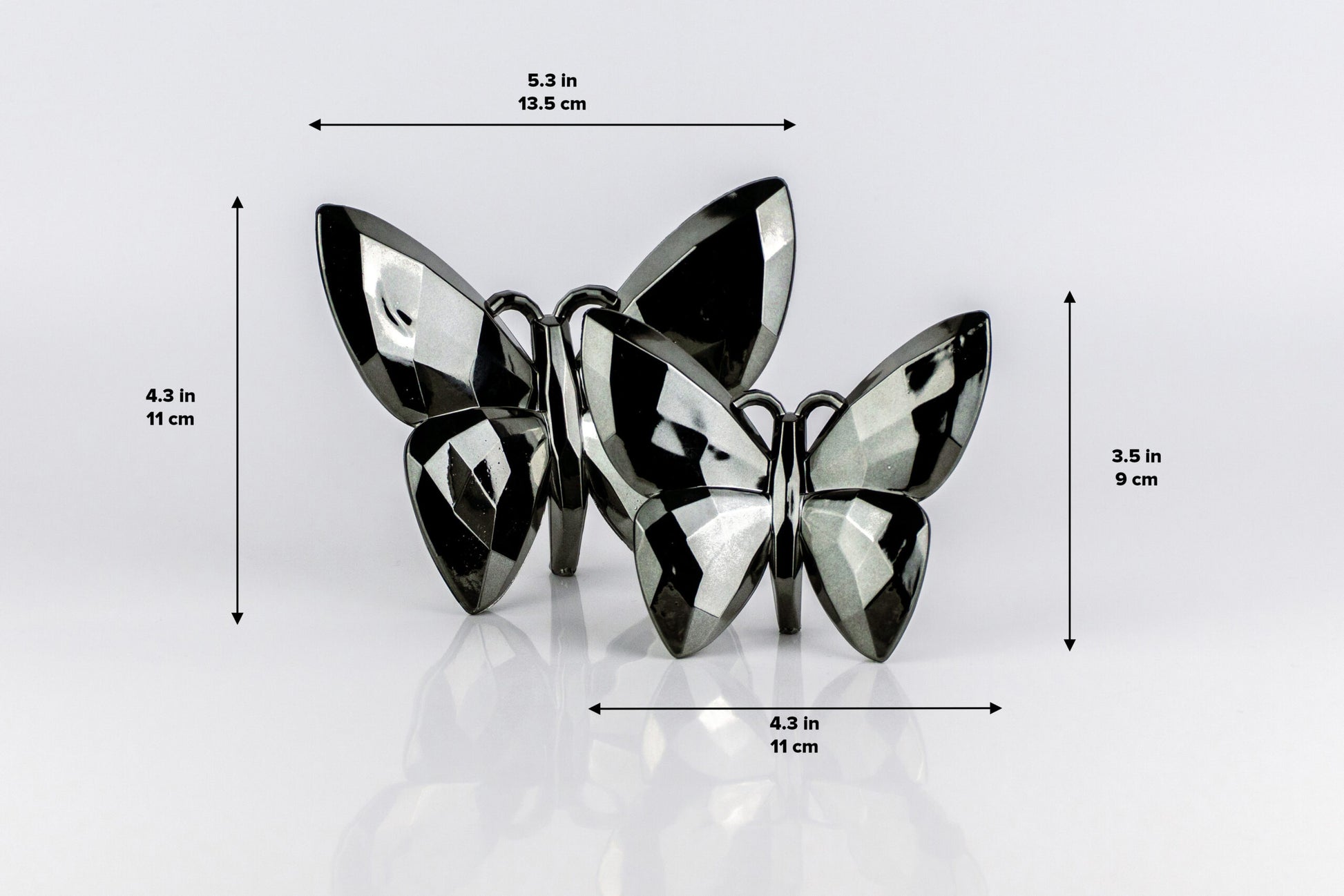Butterfly Dark Silver