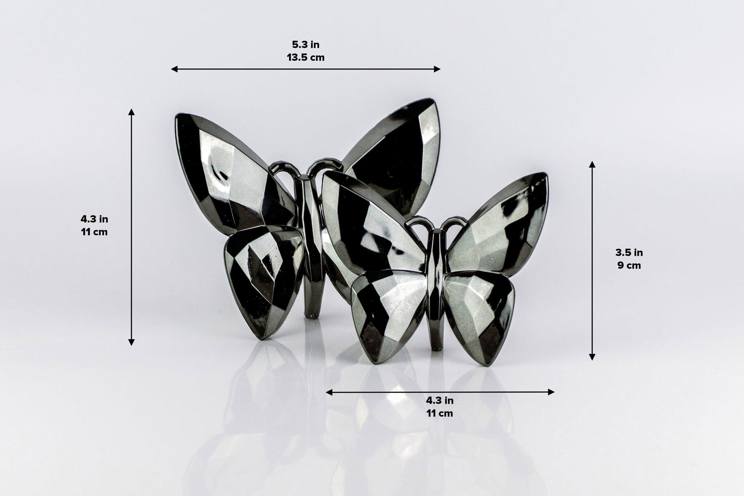 Butterfly Dark Silver
