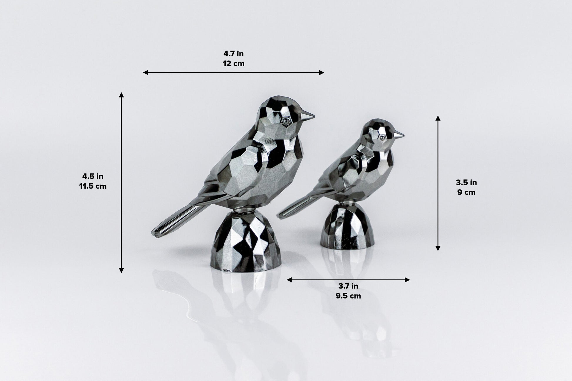 Birds Gold Dark Silver