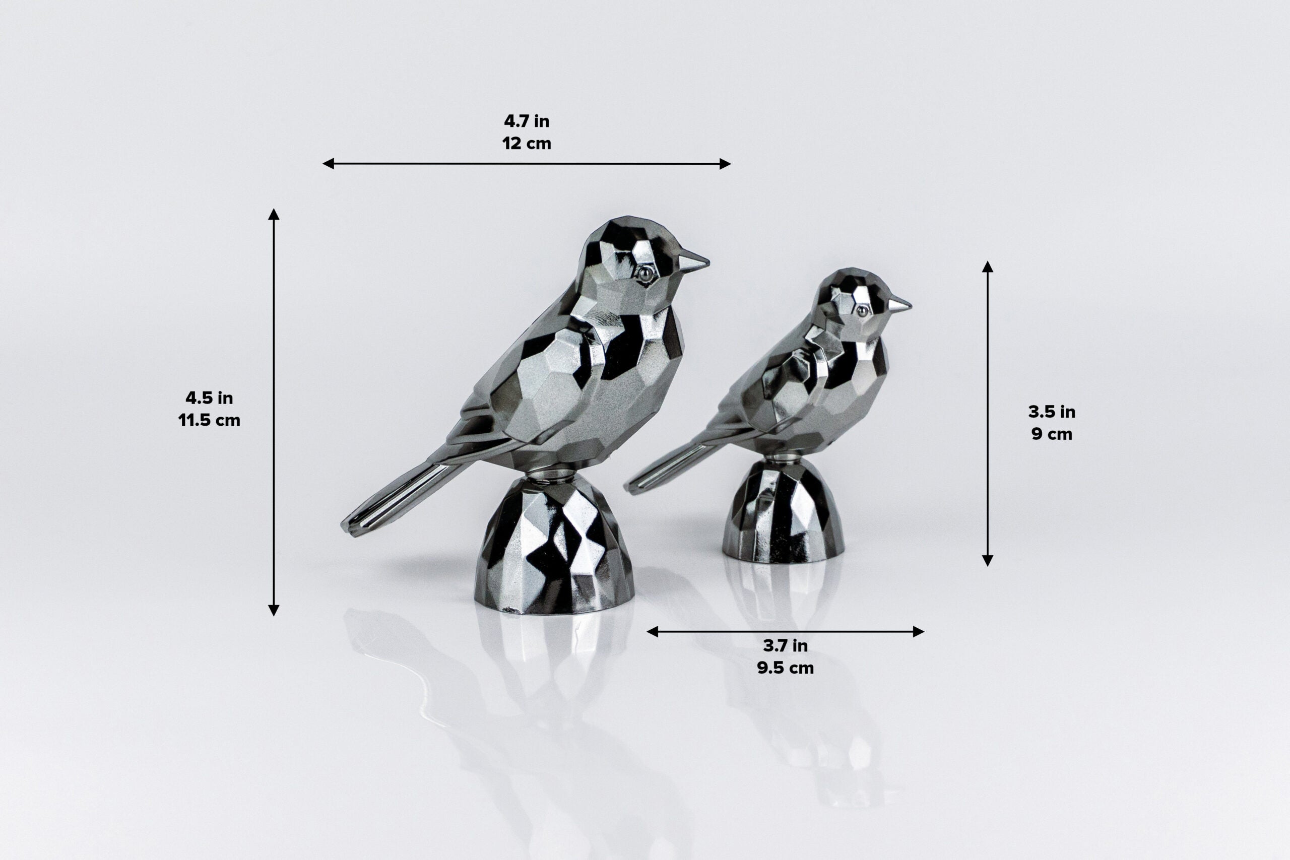 Birds Gold Dark Silver