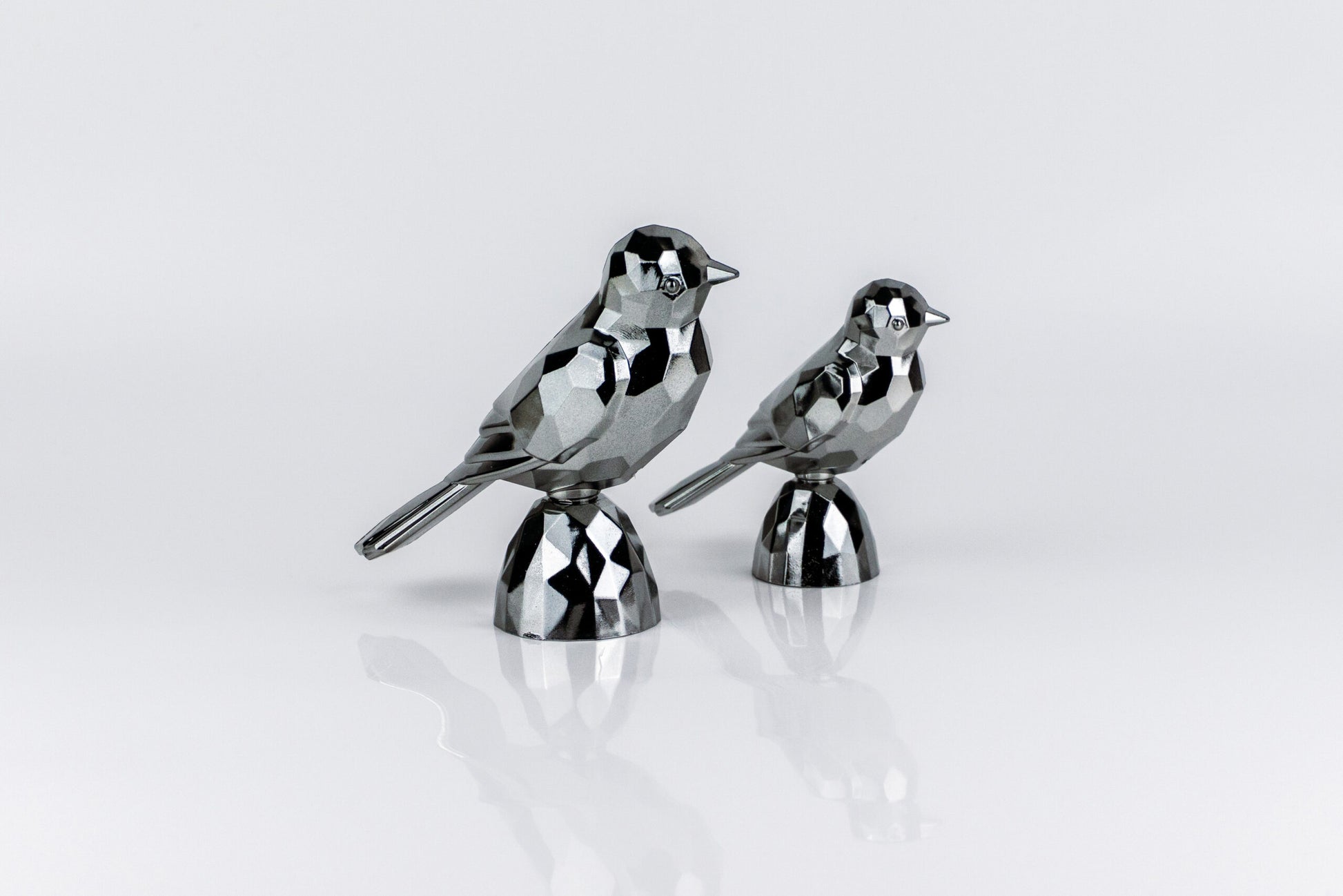Birds Gold Dark Silver