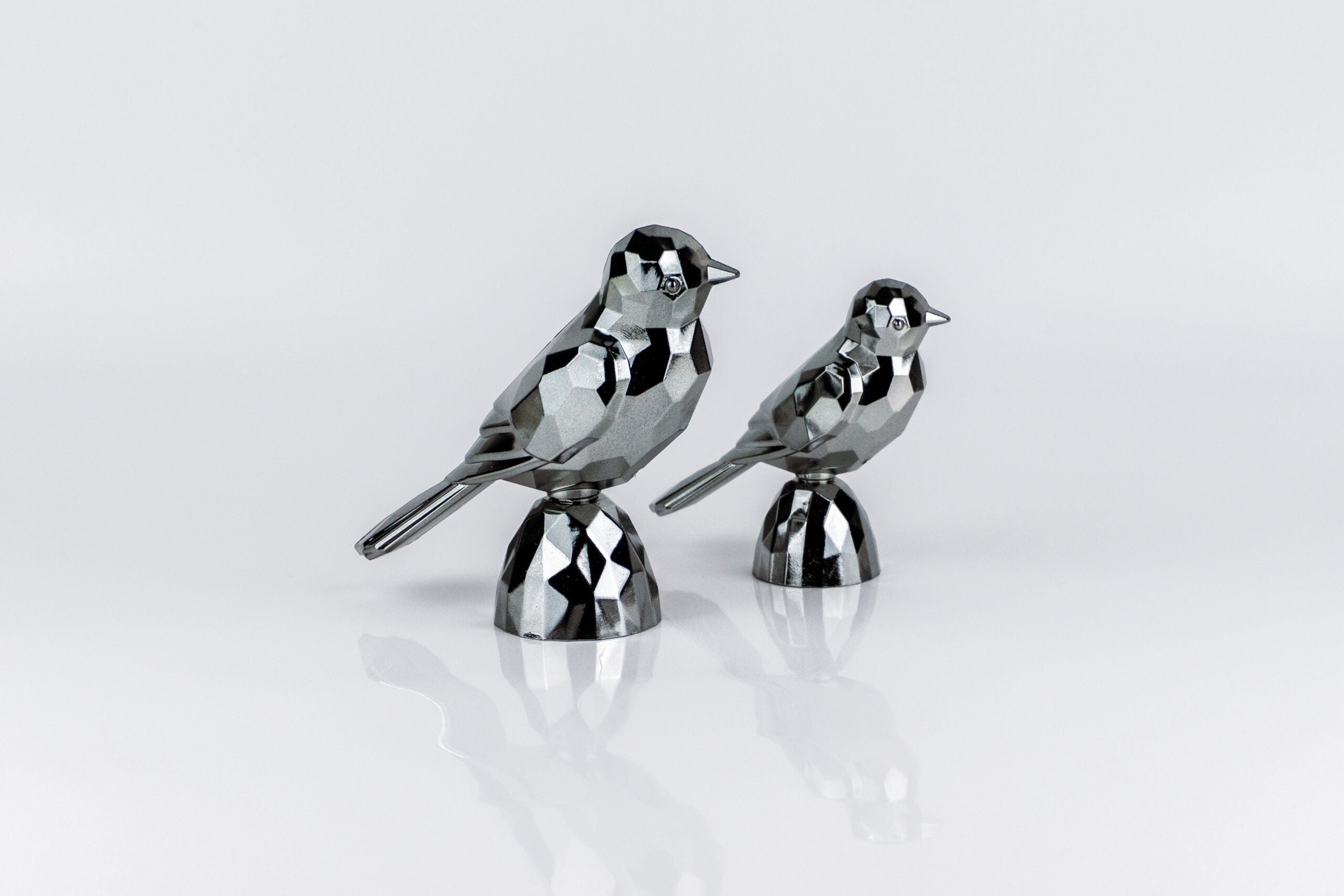 Birds Gold Dark Silver
