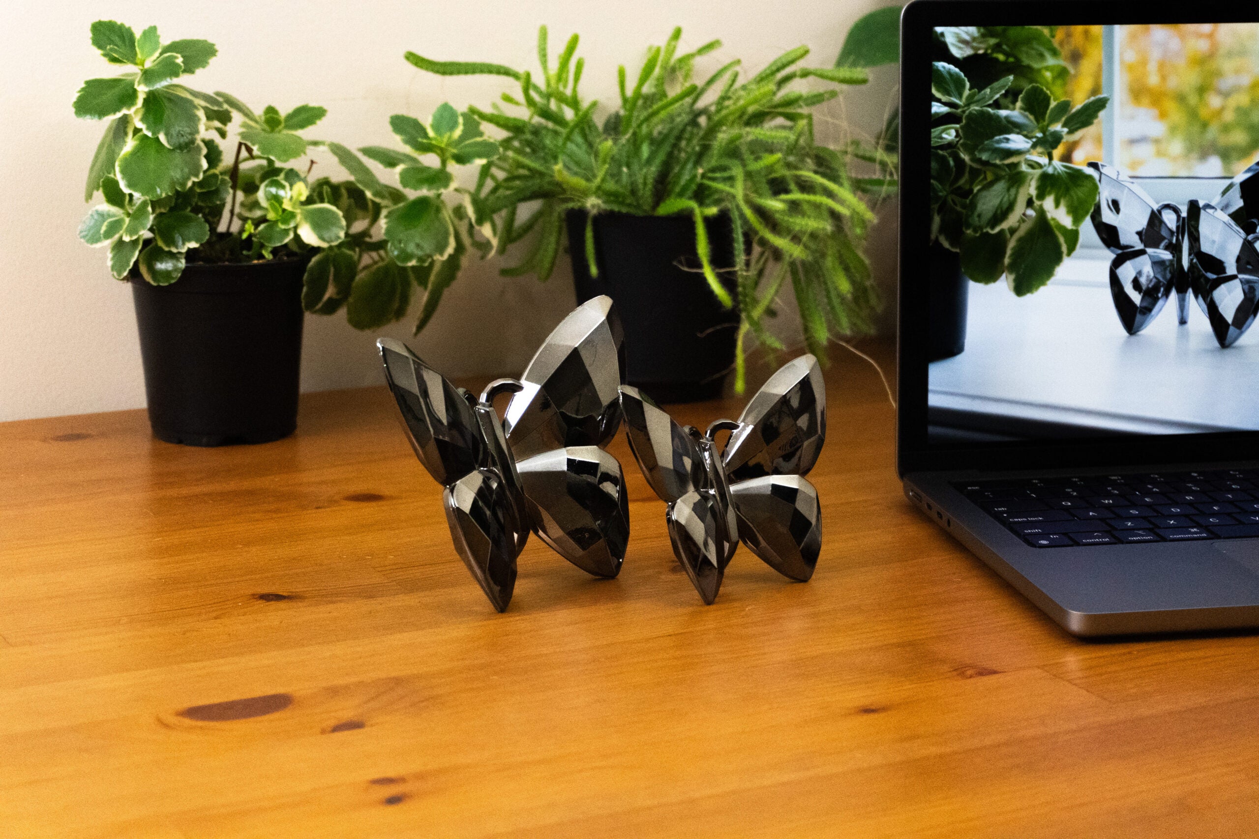 Butterfly Dark Silver