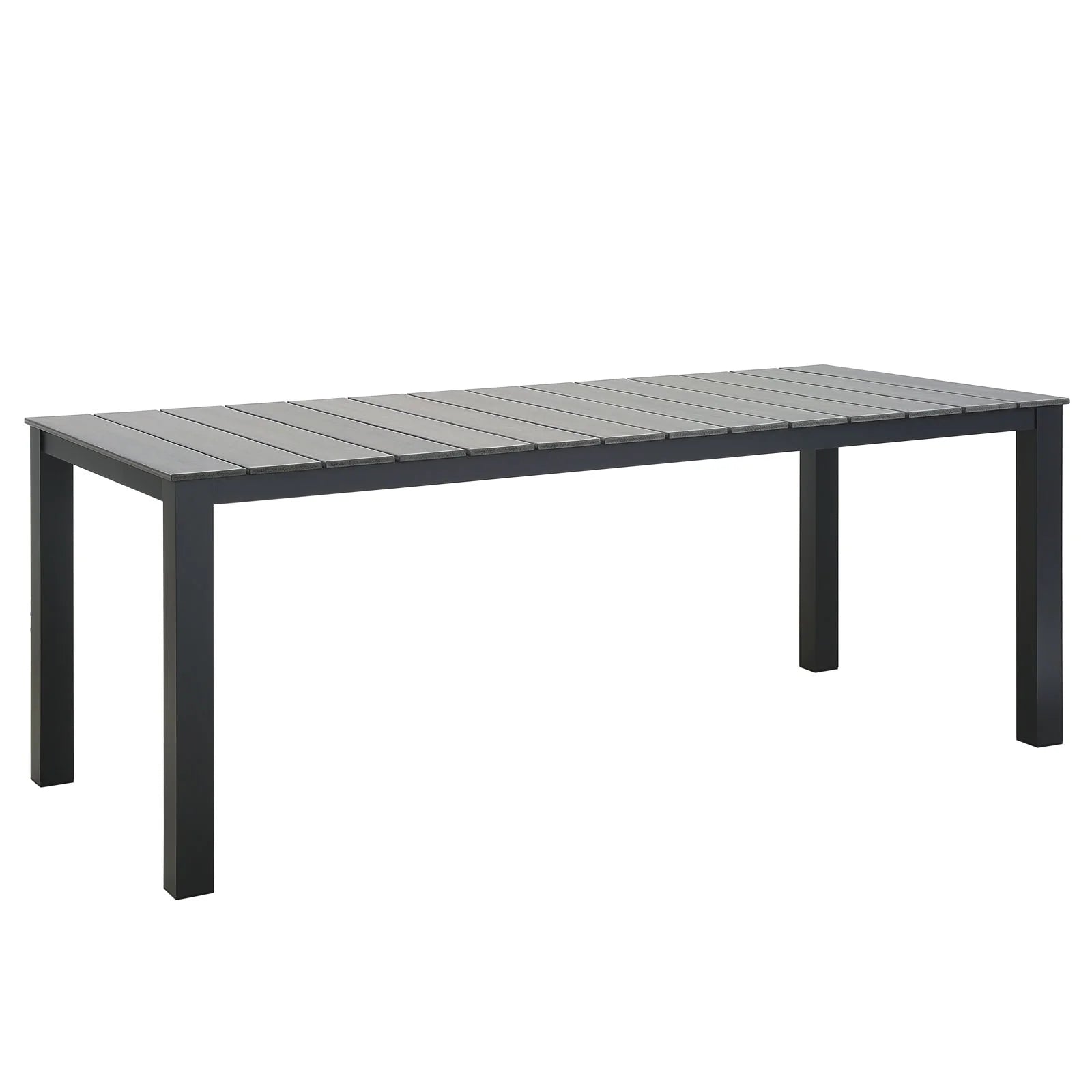 Maine 9 Piece Outdoor Patio Dining Set in Brown Gray