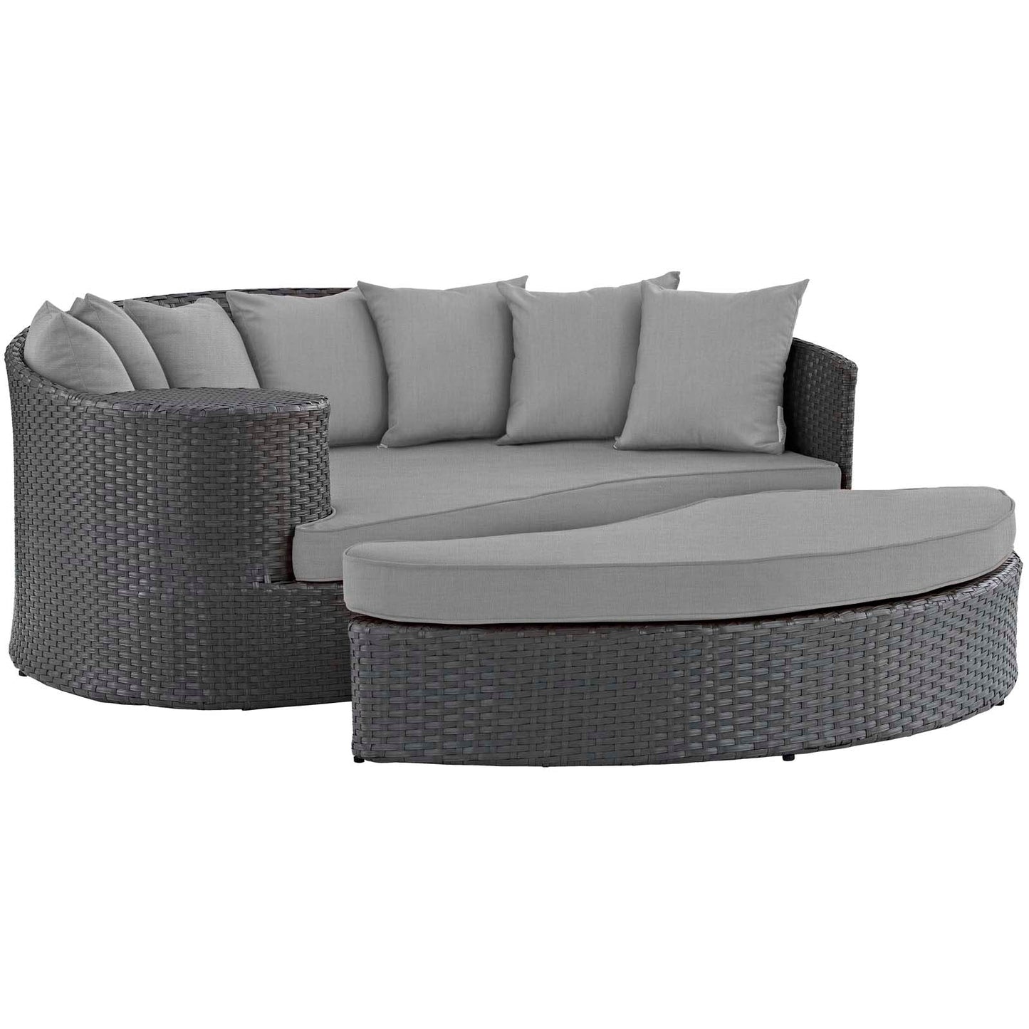 Sojourn Outdoor Patio Sunbrella® Daybed in Canvas Gray