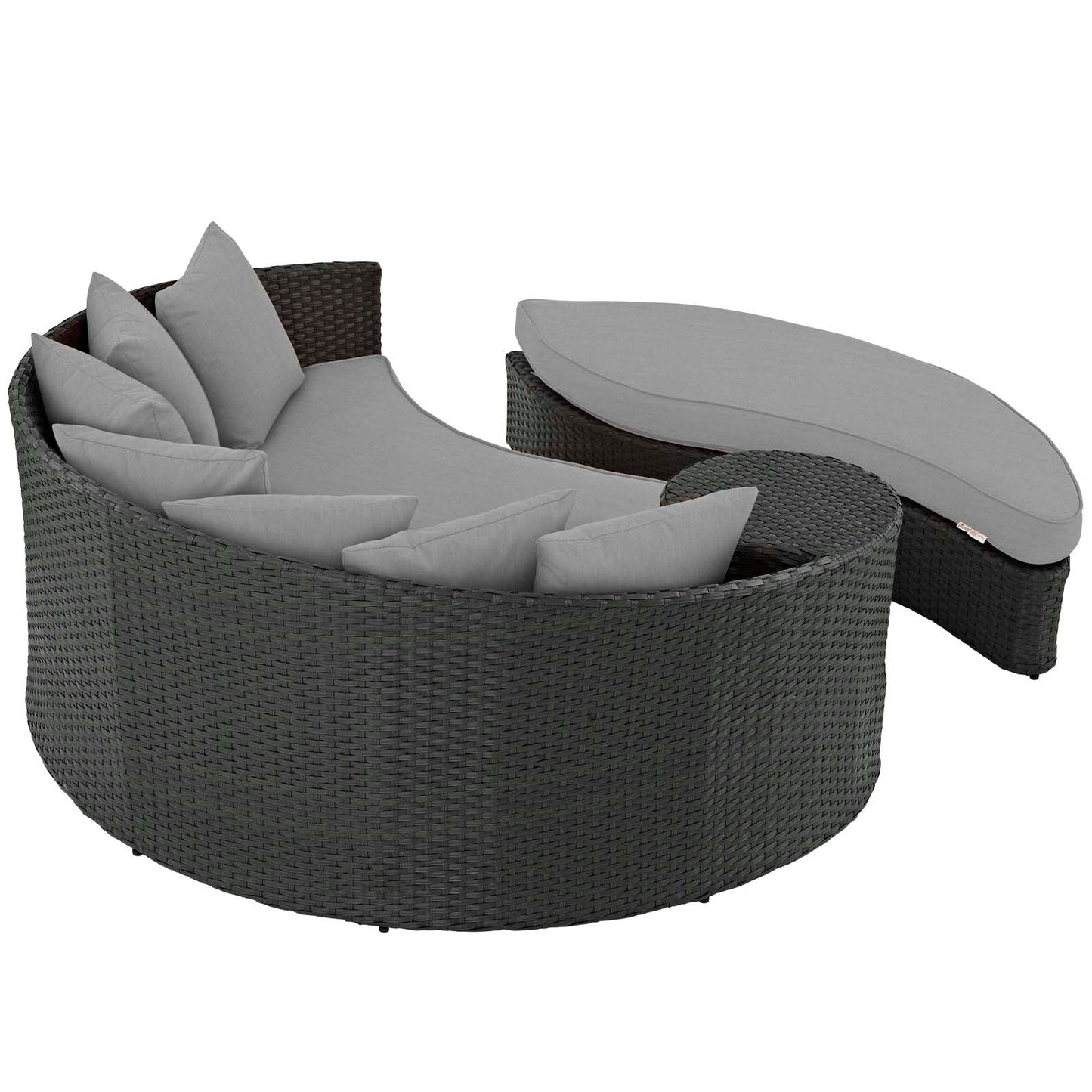 Sojourn Outdoor Patio Sunbrella® Daybed in Canvas Gray