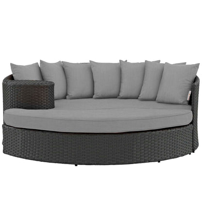 Sojourn Outdoor Patio Sunbrella® Daybed in Canvas Gray