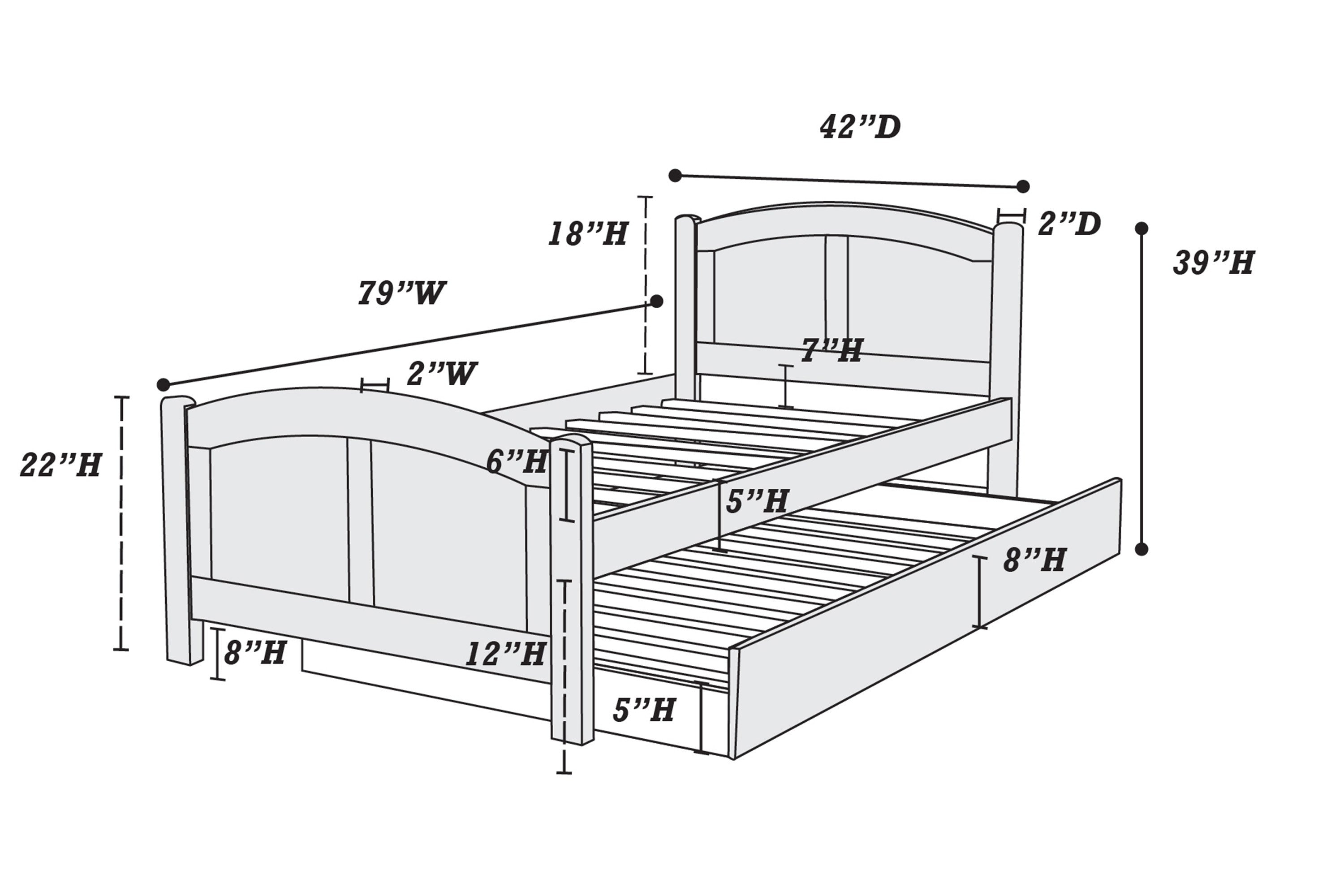 Twin Bed w/ Trundle