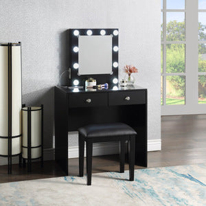 BLACK MAKEUP VANITY