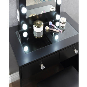 BLACK MAKEUP VANITY