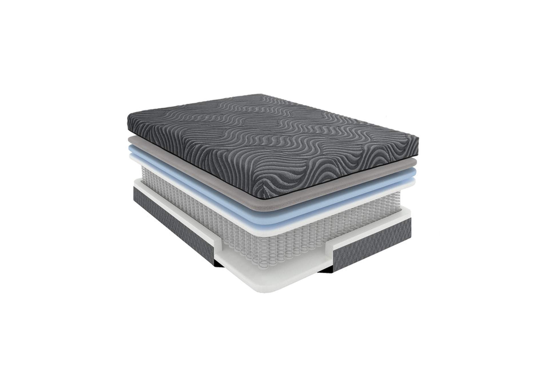 Taurus 14" Queen Copper-Infused Memory Foam Hybrid Mattress