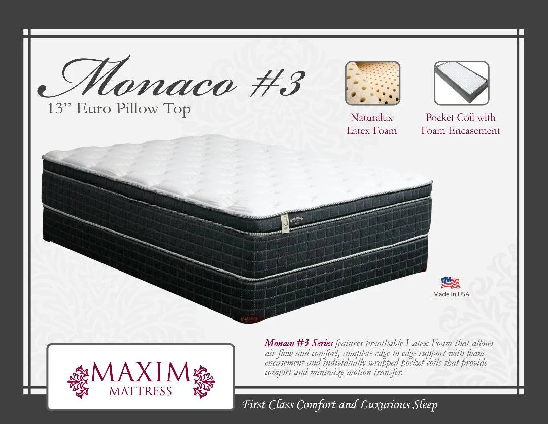 Monaco #3 Queen Mattress , Foundation Set