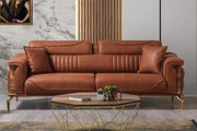Violet Sofa - velvet sofa front view