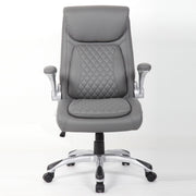 High Back Ergonomic Executive Office Chair, Adjustable Height And Lumbar Support For Home & Office - Antique Gray