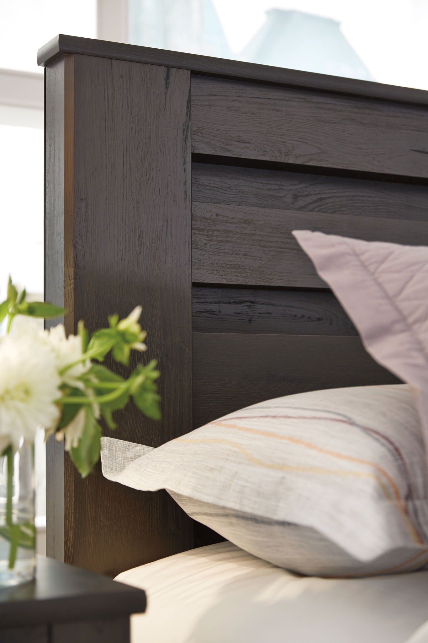 Brinxton - Queen Panel Headboard - Charcoal